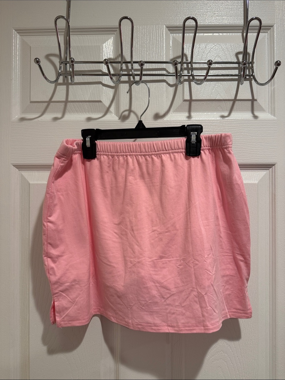 Amazon Pink Elastic Waist Mini Skirt